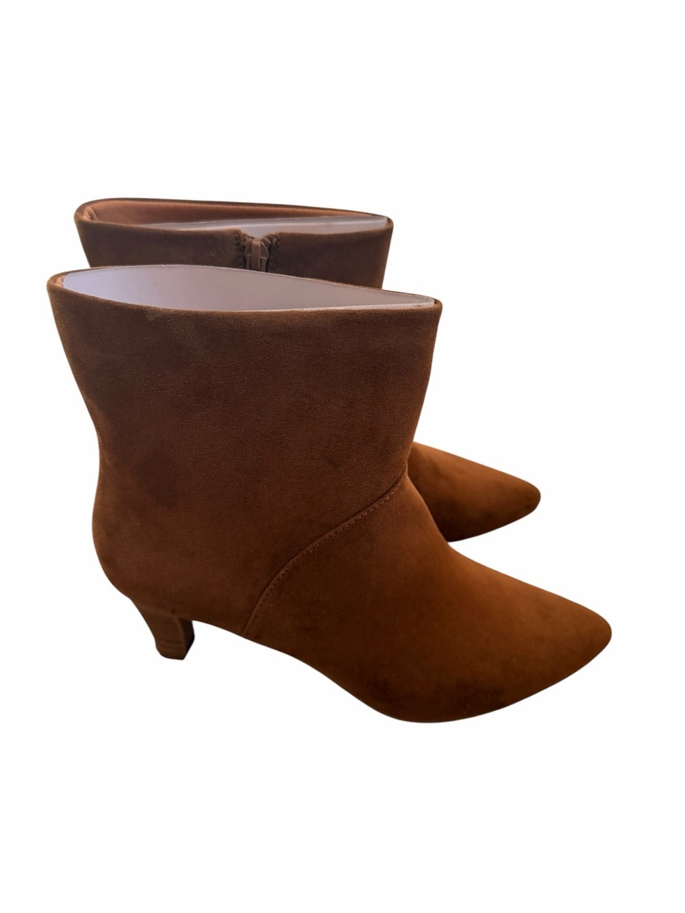 Universal Thread NEW Women's 7 Brown Faux Suede Pointed-Toe Ankle Boots